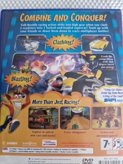 Crash Tag Team Racing Bandicoot PlayStation2 Ps2 Games Original