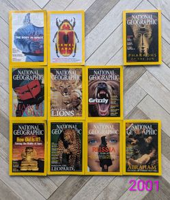 National Geographic - 2001: 10 issues
