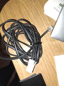 telephone wire cord male UK (BT431A) to male Ireland (RJ11)