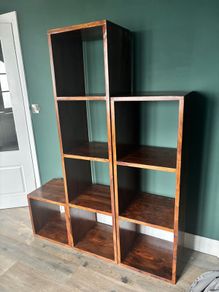 Wooden storage stand.
