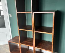 Wooden storage stand.