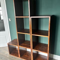 Wooden storage stand.