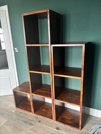 Wooden storage stand.