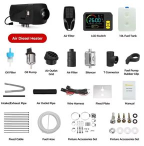 Diesel Heater 2KW 12V/24V Diesel Air Parking Heater with Bluetooth APP Control Upgraded LCD Switch Fast Heating for RV Car Truck