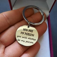 You are my person Keychain Couple Friendship Key Ring Valentines Gifts for His and Hers | Grey's Anatomy Jewellery and Accessories