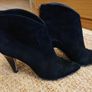 Black Suede Ankle Boots  Size 5 Image 6