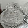 Vintage Art Deco clear cut glass vanity set Image 2