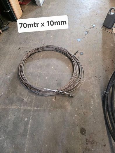 zip line , 70 mtr stainless wire cable / rope