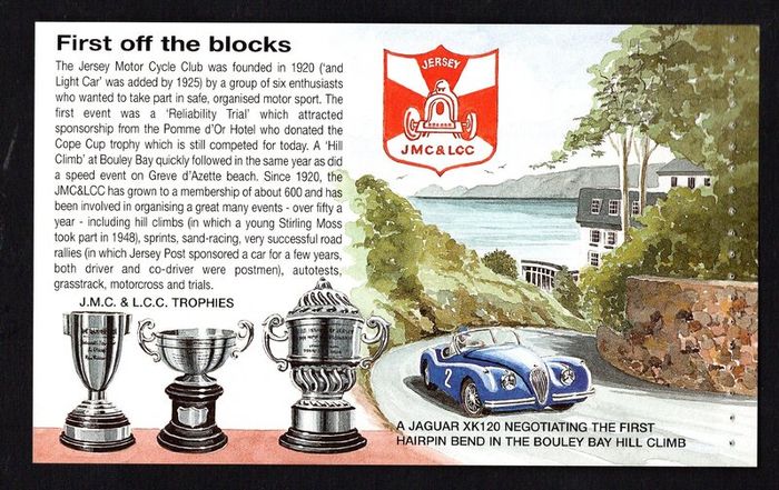 2005 Jersey Motor Festival Classic Cars Commemorative Stamps Booklet Mint Never Hinged (MNH) Photos of panes including