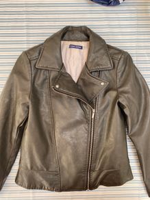 Faux leather girl jacket size 8-9