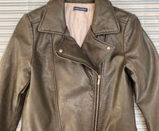 Faux leather girl jacket size 8-9
