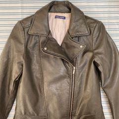 Faux leather girl jacket size 8-9