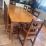 Rustic Farmhouse table and chairs Image 8