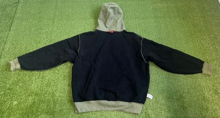 Authentic Supreme Inside Out Box Logo Hooded Sweatshirt Olive Green
