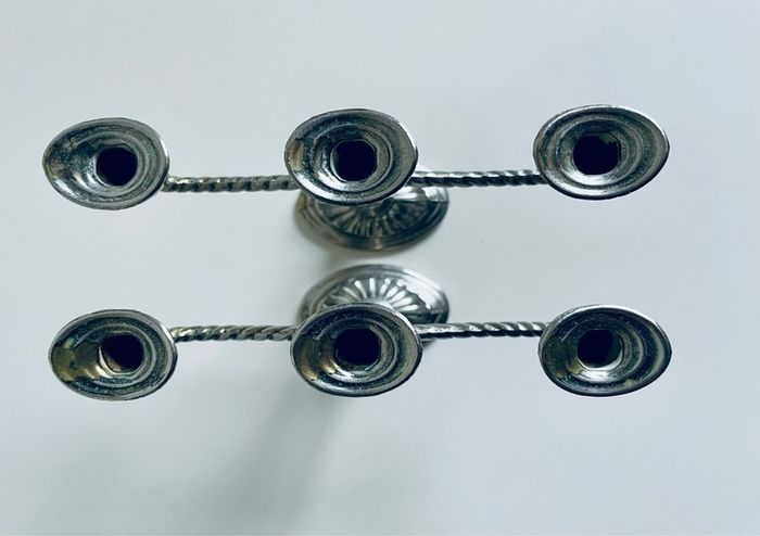Pair of Vintage Mini-Candleabra