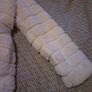 Benetton white fake fur hooded coat, 8-9 years Image 7