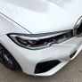 2Pcs/Set Gloss black Headlight Eyebrows Eye Lid Cover fit for BMW 3 Series G20, G21 Image 4