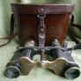 WW1 British Army A. Kershaw and Sons 6x Prismatic Binoculars 1917 Broad Arrow + Leather Case Image 2