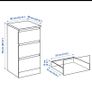 Ikea Malm chest of 3 drawers Image 6