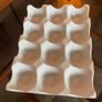 White Ceramic Egg Tray Kitchen Counter Storage Image 3