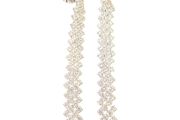 Newbridge Silverware Long Earrings with Clear Stones