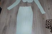 Green ribbed 2 piece set from oh polly