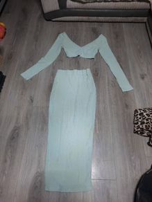Green ribbed 2 piece set from oh polly