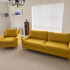 OLTEN 3 Seater Sofa and Matching Armchair