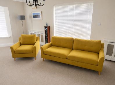 OLTEN 3 Seater Sofa and Matching Armchair