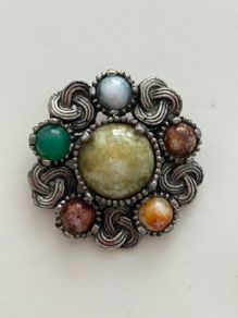 Vintage Celtic Triquetra Brooch 1970s