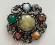 Vintage Celtic Triquetra Brooch 1970s