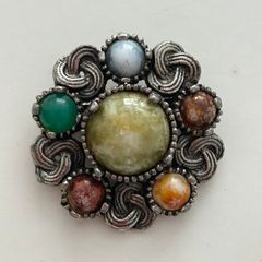 Vintage Celtic Triquetra Brooch 1970s