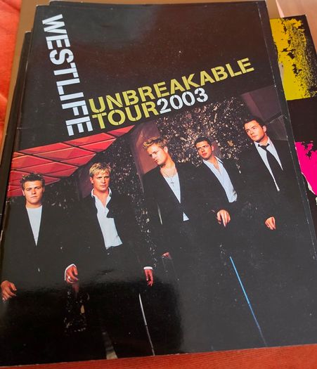 Westlife Tour programmes -  mainly older collectible ones