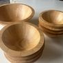 Retro Wooden Salad Bowl set (8 settings) Image 4