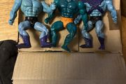 Vintage 80s Action Figure Lot MOTU Skeletor Merman, Rock Lords Granite, Super Naturals Hologram