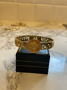 gold versace bracelet