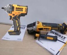 FREE  Gift Included!!! DeWALT 18V XR Cordless Brushless Impact Wrench 1 /2 Inch Drive + DeWALT 18V XR Cordless Brushless Angle Grinder.... 5x 125MM x1.1MM XR Extreme Runtime Inox Ceramic Cutting Discs. Would make a great Xmas present.