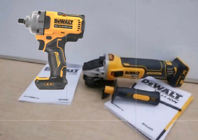 FREE  Gift Included!!! DeWALT 18V XR Cordless Brushless Impact Wrench 1 /2 Inch Drive + DeWALT 18V XR Cordless Brushless Angle Grinder.... 5x 125MM x1.1MM XR Extreme Runtime Inox Ceramic Cutting Discs. Would make a great Xmas present.