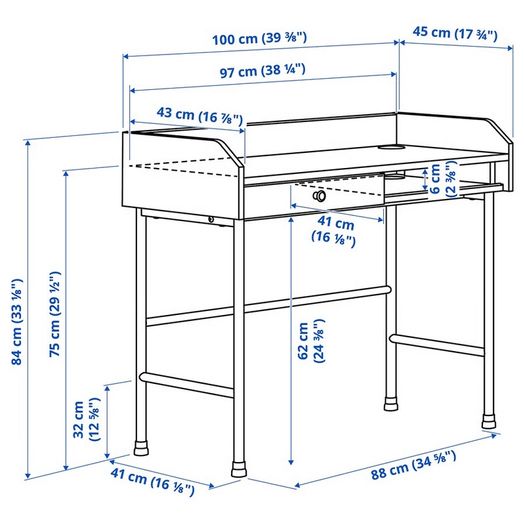 Ikea Hauga Study Desk