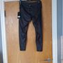 90 Degree By Reflex High Waisted Interlink Faux Leather  Leggins.   S. L. 14-16.  B.N.W.T. Image 2