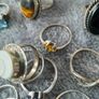 34 solid silver rings,all halmarks Image 9
