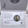 Italy 2 Euro Commemorative Coin 2023 - Alessandro Manzoni. Coincard. BU Image 2
