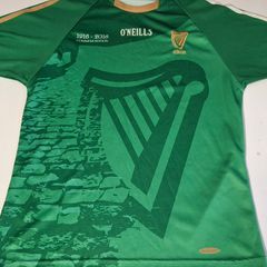 (Tight Fit) Ireland GAA 1916-2016 100 Year Commemoration O'Neills Gaelic Football Jersey (Adult Small) FREE POST