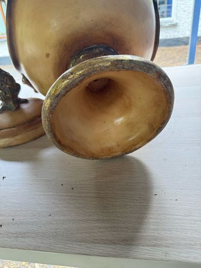 Large 57cm Neoclassical Lidded Urn/Decorative Centerpiece Vessel