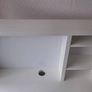IKEA MICKE White Desk with High Shelving Unit Image 2