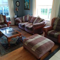 3 piece suite with footstool