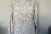 Cream &amp; Gold bodysuit. Size XS