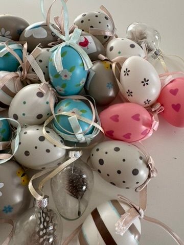 Lot of Easter Egg Ornaments