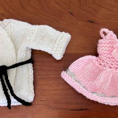 Hand Knitted Dolls Clothes
