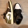 Jordan 1 lowCut khaki x black Image 5